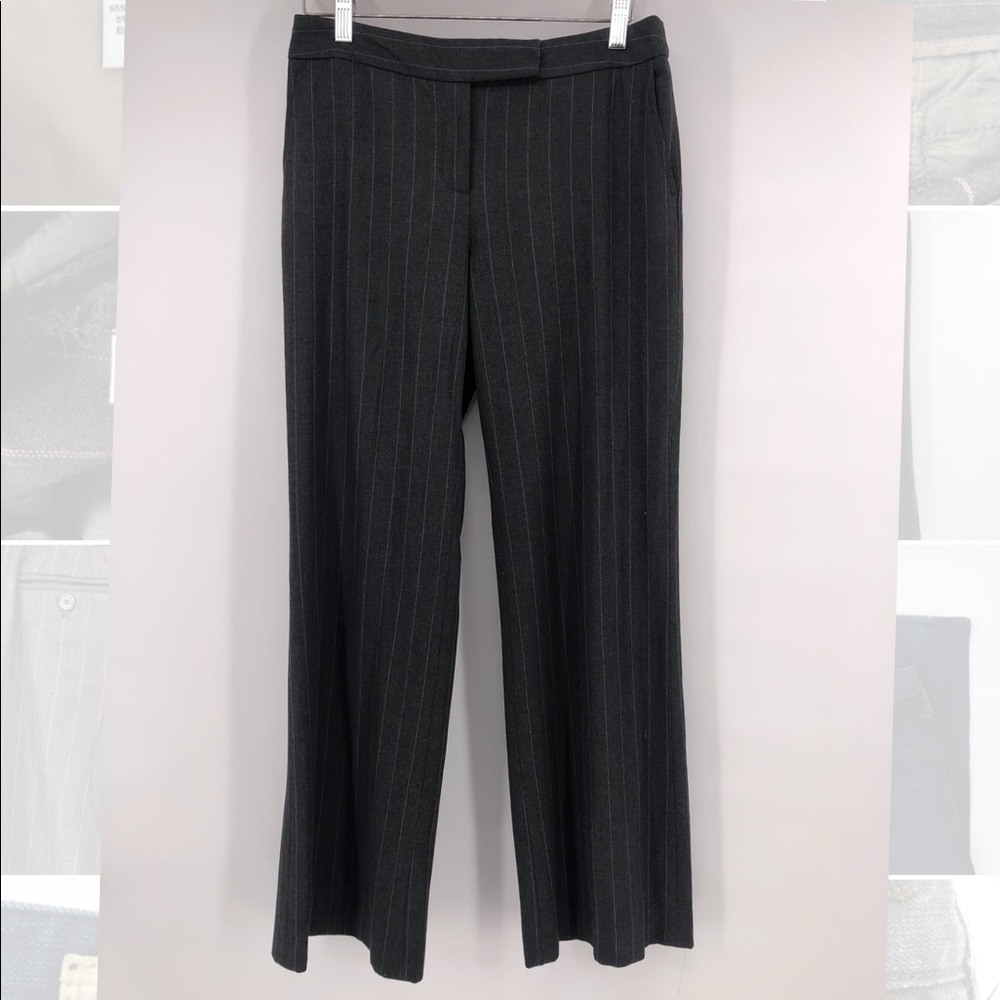 Ann Taylor pants pinstripe straight leg trousers